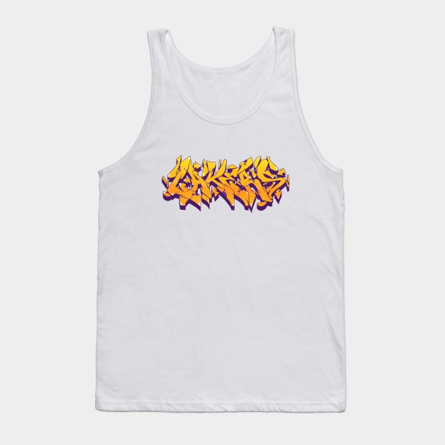 LA LAKERS Tank Top by graffitiasik